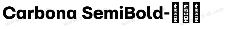 Carbona SemiBold字体转换